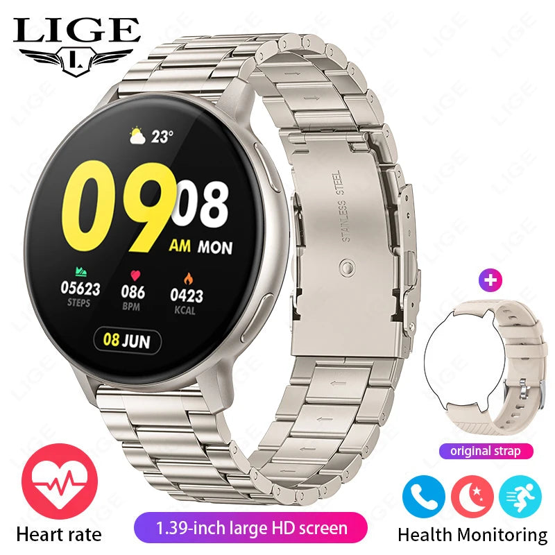 Bluetooth Call Smart Watch Women Fashion Watches Custom Dial Sport Fitness Health Tracker Smartwatch for Android IOS 2026
