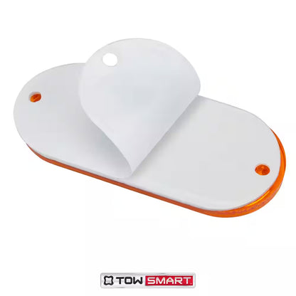 4-1/2 In. X 2 In. Amber Quick Mount Oblong Reflector (2-Pack)