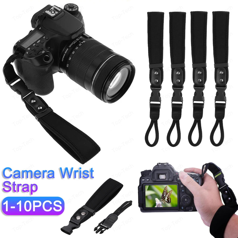 Camera Wristband Lightweight Camera Hand Strap Quick-Releasesecure Camera Sling Strap for Canon/Nikon/Sony Fujifilm DSLR Camera