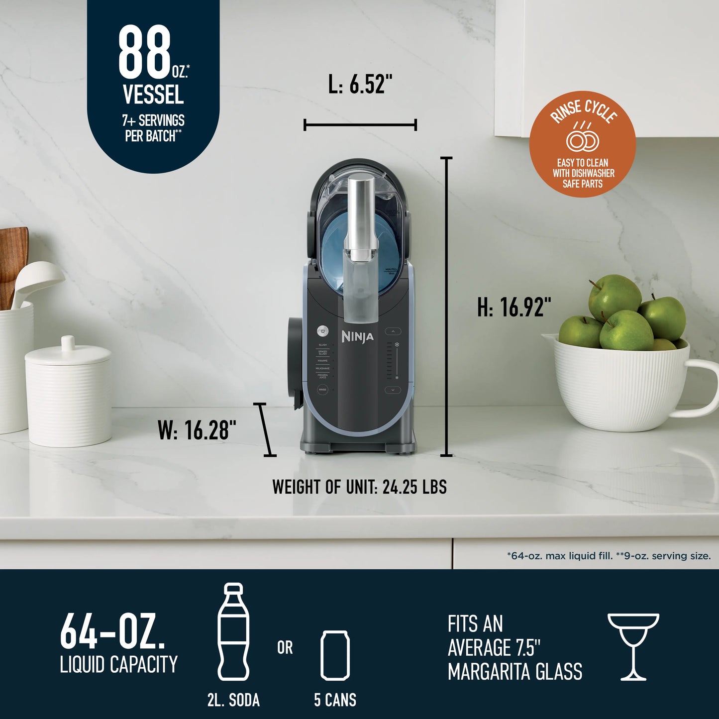 Ninja Slushi Slushie Machine, 7+ Servings - FS301