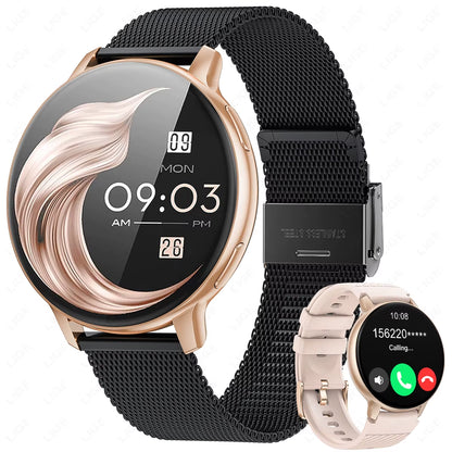Bluetooth Call Smart Watch Women Fashion Watches Custom Dial Sport Fitness Health Tracker Smartwatch for Android IOS 2026