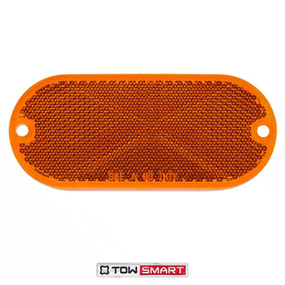 4-1/2 In. X 2 In. Amber Quick Mount Oblong Reflector (2-Pack)