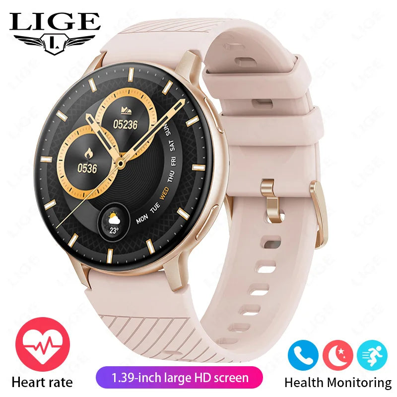 Bluetooth Call Smart Watch Women Fashion Watches Custom Dial Sport Fitness Health Tracker Smartwatch for Android IOS 2026