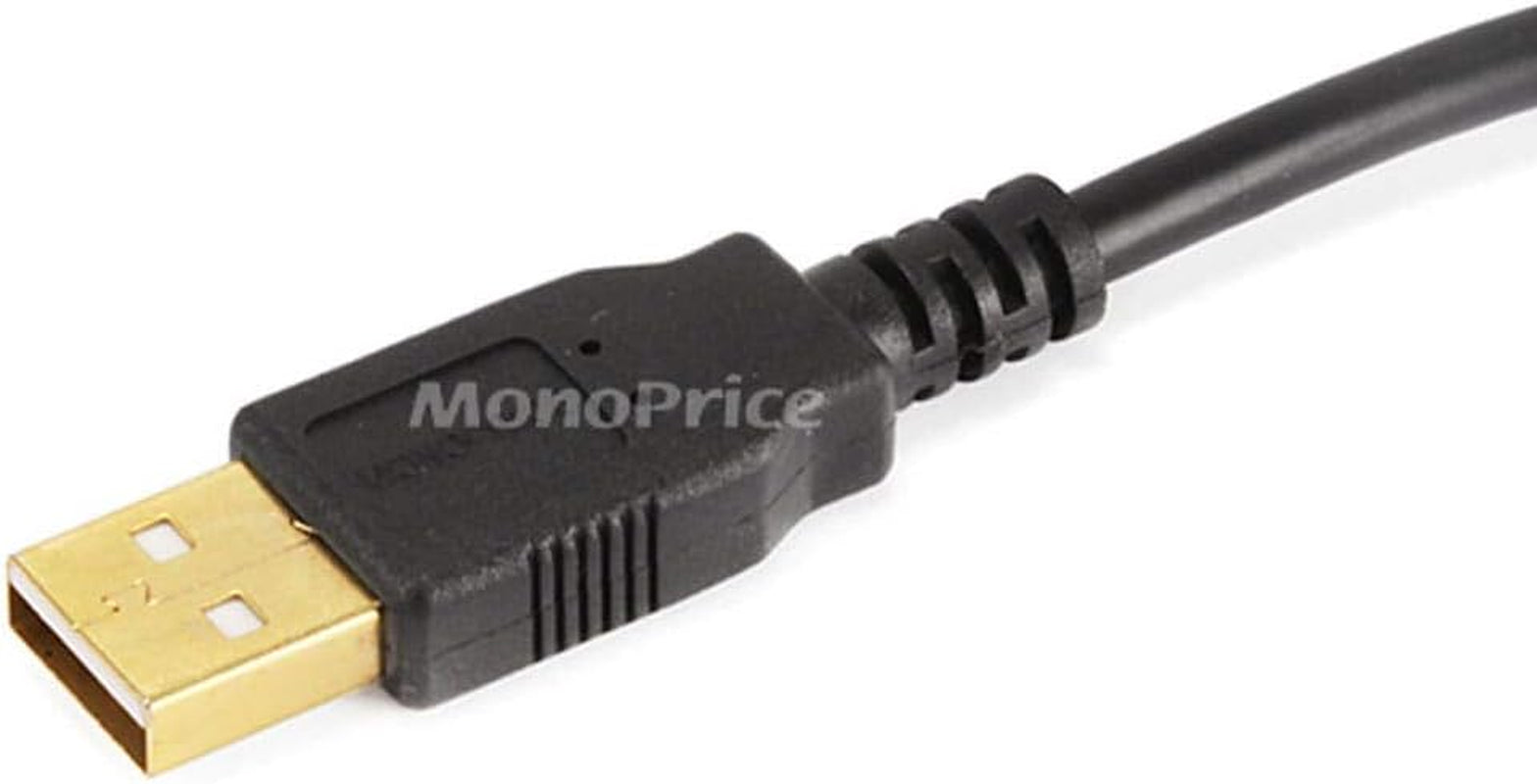 105441 USB 2.0 a Male to a Male 28/24AWG Gold Plated Cable, 1.5'