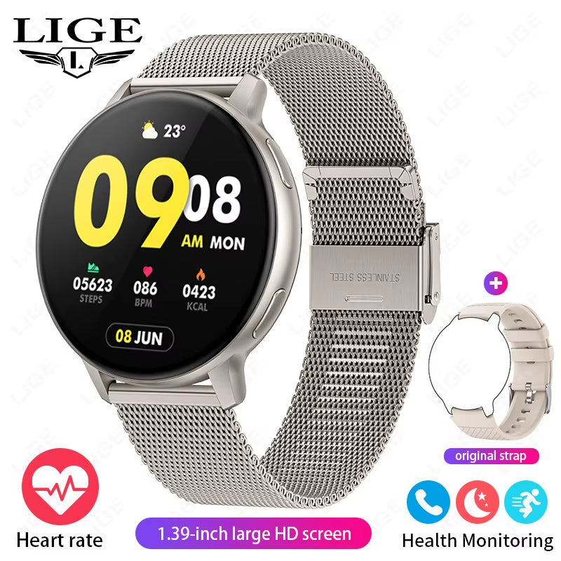 Bluetooth Call Smart Watch Women Fashion Watches Custom Dial Sport Fitness Health Tracker Smartwatch for Android IOS 2026
