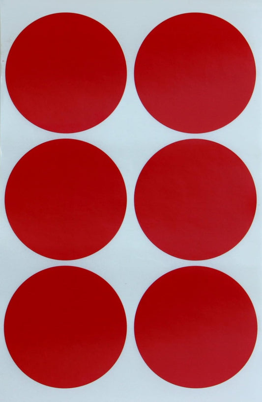 Red Labels Stickers 2 Inch for Inventory and Labeling 50Mm - 300 Pack