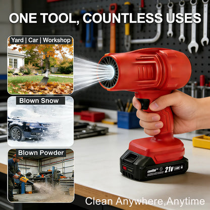 Cordless Turbo Super Power Air Duster 21V Blower One-Touch Clean Cordless & Powerful Handheld Powerfuldryer Aircraft Engine Design Fathersdaygift