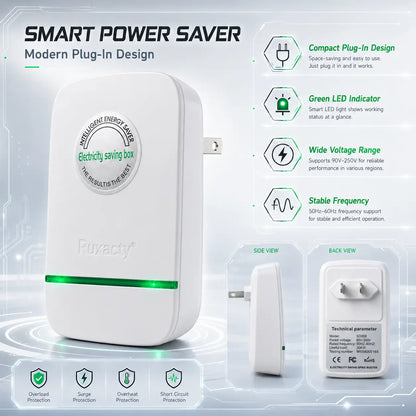 Compact Indoor Plug-In Device with Built-In Indicator Light, US Plug Style for Home, Bedroom, Office and Dorm