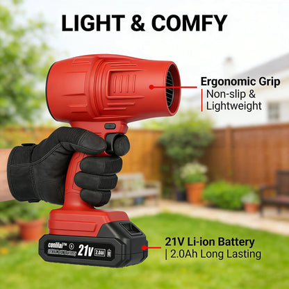 Cordless Turbo Super Power Air Duster 21V Blower One-Touch Clean Cordless & Powerful Handheld Powerfuldryer Aircraft Engine Design Fathersdaygift