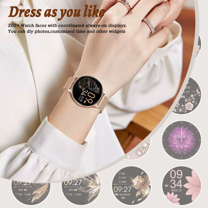 Bluetooth Call Smart Watch Women Fashion Watches Custom Dial Sport Fitness Health Tracker Smartwatch for Android IOS 2026