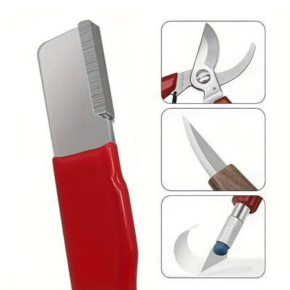 3 Count Professional Kitchen Knife Sharpener,Precision Edge Knife Sharpening Tool,Knife Sharpening Stone for Blade,Lncluding Garden Shears.Colors Are Random.