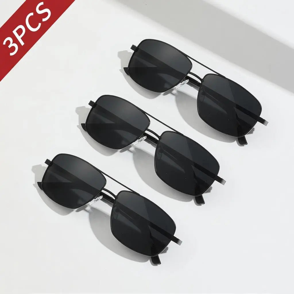 Tiktok Trend Anti-Glare HD Reading Glasses & Classic Aviator Sunglasses | Unisex 2-Pack Premium Eyewear Collection for Summer Outfits