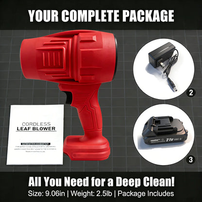 Cordless Turbo Super Power Air Duster 21V Blower One-Touch Clean Cordless & Powerful Handheld Powerfuldryer Aircraft Engine Design Fathersdaygift