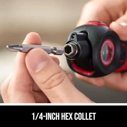 【Father'S Day Gift 】Twist 2.0 Rechargeable 4V Screwdriver with Pivoting Head, Torque Setting, USB-C Charging Cable & 2PC Bit Set