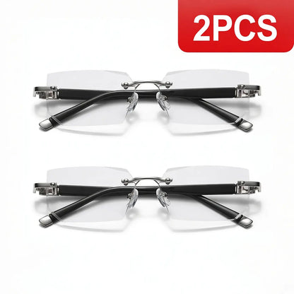 Tiktok Trend Anti-Glare HD Reading Glasses & Classic Aviator Sunglasses | Unisex 2-Pack Premium Eyewear Collection for Summer Outfits