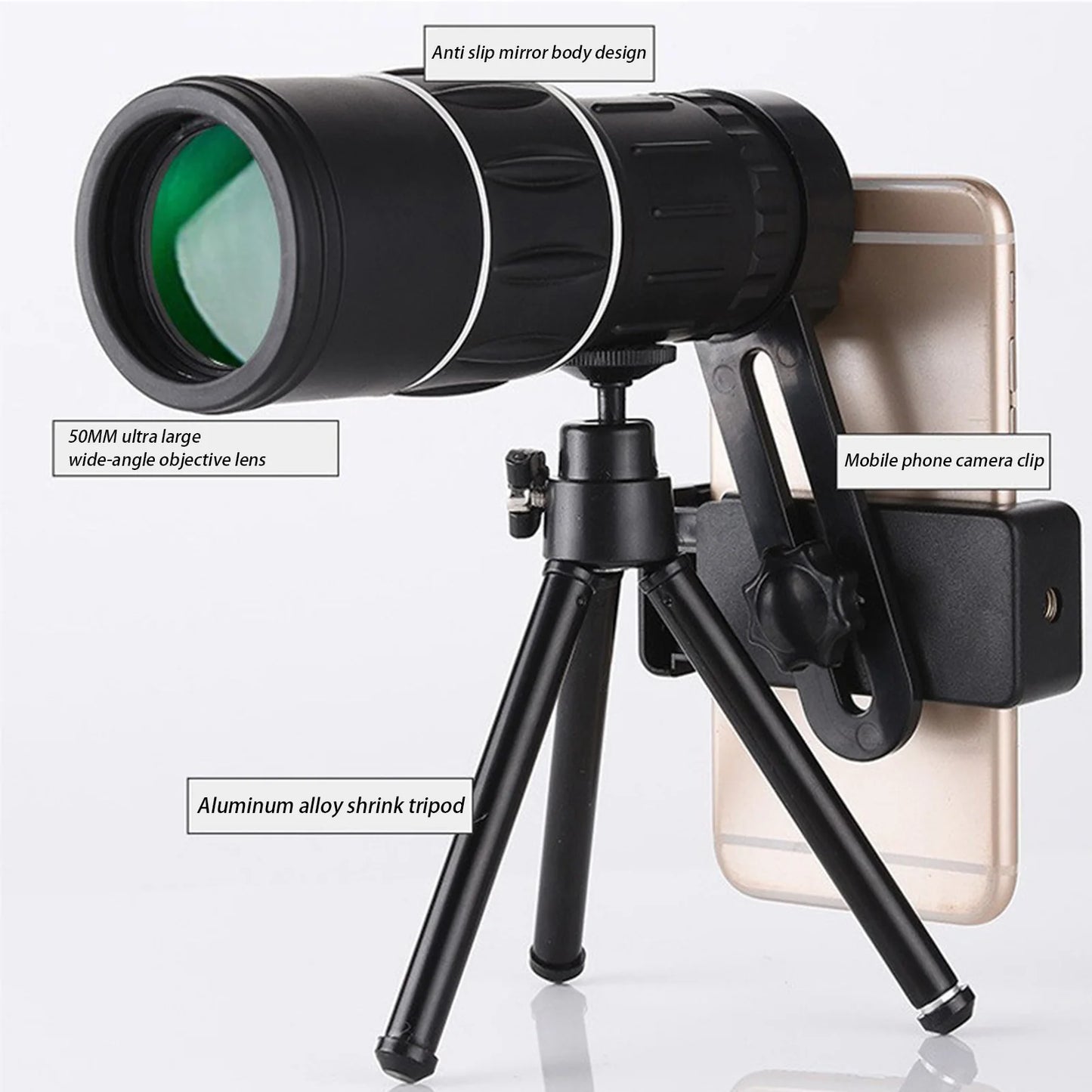 Mini Professional Monocular Telescopes Convenient to Carry Lightweight Material Telescopes Suitable for Sports Events Concerts