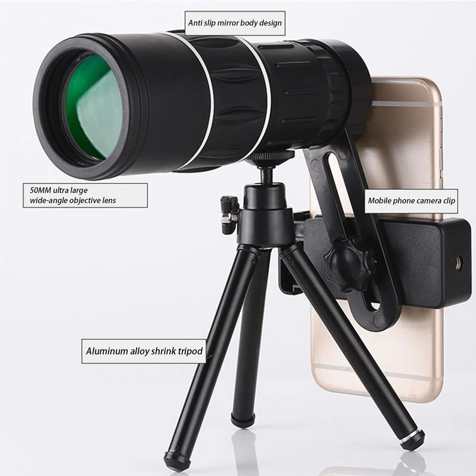 Mini Professional Monocular Telescopes Convenient to Carry Lightweight Material Telescopes Suitable for Sports Events Concerts